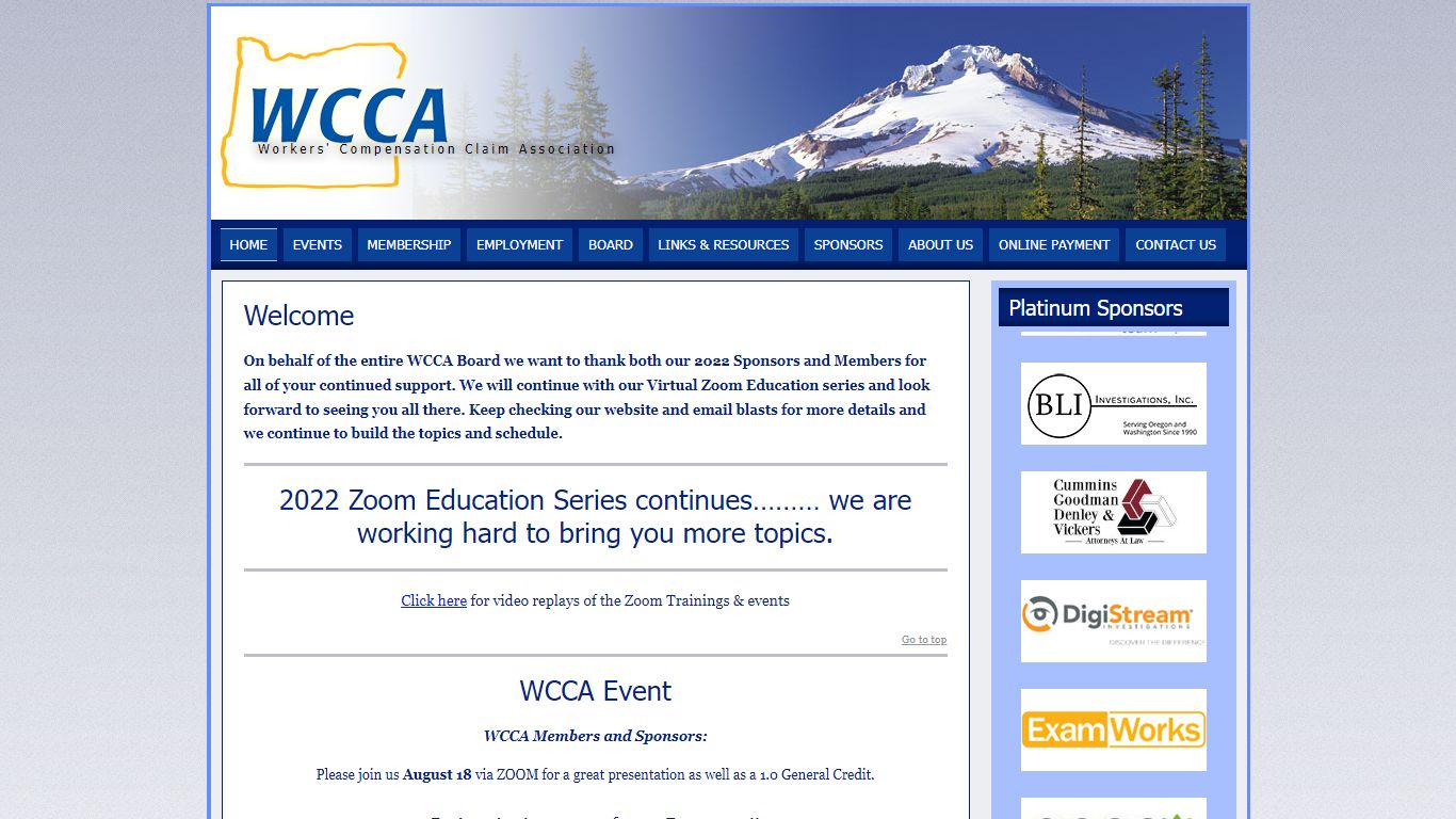 WCCA | Workers' Compensation Claims Association | Oregon